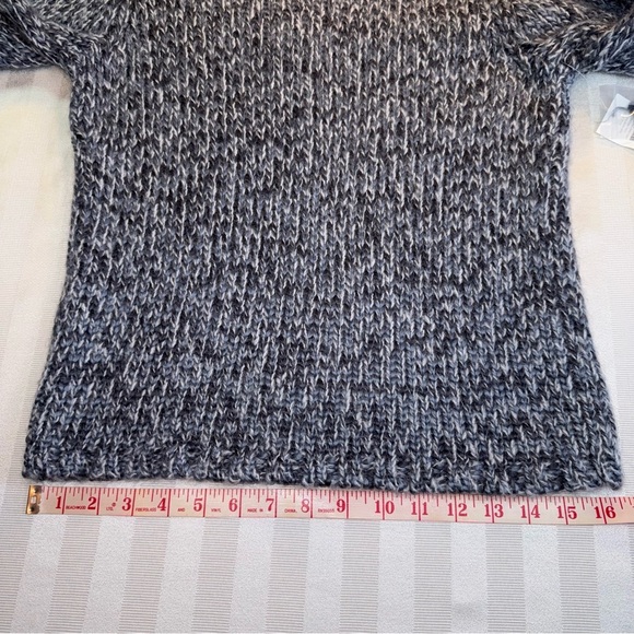 Calvin Klein Knit Turtleneck Chunky Sweater Sz XS NWT Artic Slate New Carbon - Picture 5 of 15